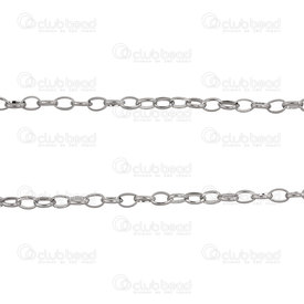 2602-7205-4N - Stainless Steel 304 Rolo Chain 4x5.5mm Natural 5m Roll 2602-7205-4N,2602-,Stainless Steel 304,Rolo,Chain,4x5.5mm,Natural,5m Roll,China,montreal, quebec, canada, beads, wholesale