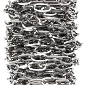2602-7605-10N - Stainless Steel 304 Cable Elongated Chain Square Wire Links 9.5x5x1mm Natural 5m Roll 2602-7605-10N,2602-,Natural,Stainless Steel 304,Cable Elongated,Chain,9.5x5x1mm,Natural,5m Roll,China,Square Wire Links,montreal, quebec, canada, beads, wholesale