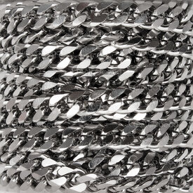 2602-8105-6N - Stainless Steel 304 Flat Curb Chain 6x7x1.5mm Natural 5m Roll 2602-8105-6N,Chains,Stainless Steel ,Stainless Steel 304,Flat Curb,Chain,6x7x1.5mm,Natural,5m Roll,China,montreal, quebec, canada, beads, wholesale