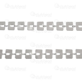 2605-1105-6R - Acier Inoxydable 304 Chaine a Lien Rectangle 6x4.5x0.8mm Trou Centre 1.2mm Non Soude Naturel Rouleau 5m 2605-1105-6R,Chaînes,Par styles,Autres,montreal, quebec, canada, beads, wholesale