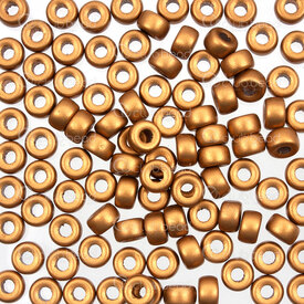 2782-9872 - Glass Bead Crowbead Donut 6mm Dark Gold 3mm Hole 100pcs Czech Republic 2782-9872,Beads,Crowbeads,Glass,montreal, quebec, canada, beads, wholesale