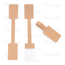 2801-0004-S10C - Carte a Bijoux Carton Ecologique 1.6x10cm Naturel 50pcs 2801-0004-S10C,Produits d'emballage,montreal, quebec, canada, beads, wholesale