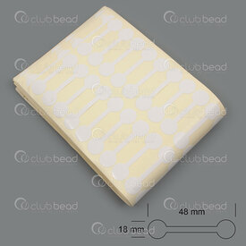 2801-0004 - Sticker Jewelry Round Tags 13.5x48.5mm White 1000pcs 2801-0004,Packaging products,montreal, quebec, canada, beads, wholesale