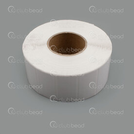 2801-0010-2000 - Sticker White 20x40mm 2000pcs/Roll 1roll 2801-0010-2000,Packaging products,Sticker tags,montreal, quebec, canada, beads, wholesale