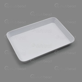 2801-0020-02 - DISC Ceramic Tray Rectangle 12x17x2cm White 1pc 2801-0020-02,Weaving,Weaving tools,montreal, quebec, canada, beads, wholesale