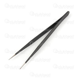 2801-0028 - Stainless steel Tweezer Straight Anti Static 11.5cm Natural 1pc 2801-0028,Weaving,Weaving tools,montreal, quebec, canada, beads, wholesale