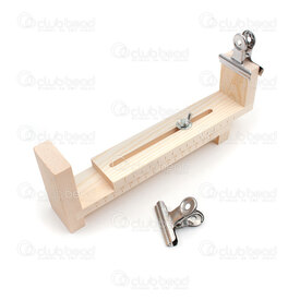 2801-0030 - Wood Tying Station 22X4.5X8.5cm (Adjustable to 36cm) 1pc 2801-0030,montreal, quebec, canada, beads, wholesale