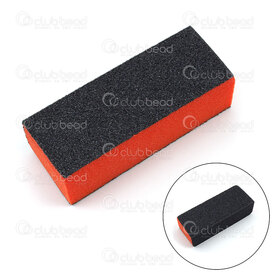 2801-0048 - Foam Nail Polish Block 9x3.5x2.5cm Black-Red 1pc !LIMITED QUANTITY! 2801-0048,Various products,For nails,montreal, quebec, canada, beads, wholesale