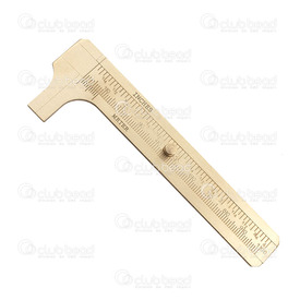 2801-0112 - Sliding Gauge Brass 1pc 2801-0112,Tools and accessories,Sliding Gauge,Brass,1pc,China,montreal, quebec, canada, beads, wholesale