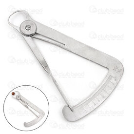 2801-0113-4 - Stainless Steel Ruler High Accuracy 0.1mm Natural 1pc 2801-0113-4,Tools and accessories,Measuring tools,montreal, quebec, canada, beads, wholesale