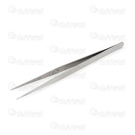 2801-0115-2 - Stainless steel straight tweezer 16cm Natural 1pc 2801-0115-2,Tools and accessories,Tweezers,montreal, quebec, canada, beads, wholesale