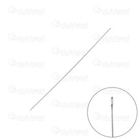 2801-0232-80 - Aiguille d'Enfilage Flexible Métal 80x0.45mm 50pcs 2801-0232-80,aiguille,montreal, quebec, canada, beads, wholesale