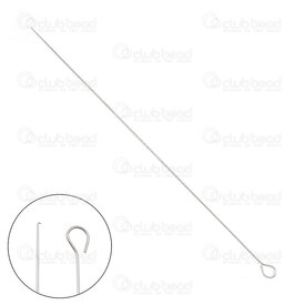 2801-0232-L - Metal Aigeuille a Crochet avec Boucle d'Arret 0.8x140mm 5pcs 2801-0232-L,crs,montreal, quebec, canada, beads, wholesale