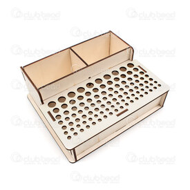 2801-0452-2 - Wood Tool Organizer 13x28x24cm to assemble 1pc 2801-0452-2,Boxes,montreal, quebec, canada, beads, wholesale