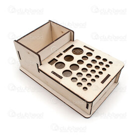 2801-0452 - Wood Tool Organizer  9.5x23.5x14cm to assemble 1pc 2801-0452,Tools and accessories,montreal, quebec, canada, beads, wholesale