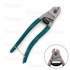2802-0118-2 - Stainless Steel Plier Chain Cutter 20cm Green Handle 1pc 2802-0118-2,Tools and accessories,Pliers,Cutter,montreal, quebec, canada, beads, wholesale