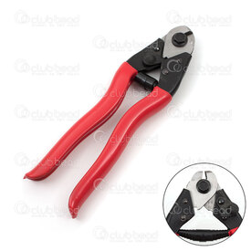 2802-0118 - Stainless Steel Plier Chain Cutter 190mm Red Handle 1pc 2802-0118,Cutter,montreal, quebec, canada, beads, wholesale