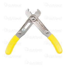 2802-0119-2 - Stainless Steel Plier Chain-Ring Opener 13cm Yellow Handle 1pc 2802-0119-2,Os,montreal, quebec, canada, beads, wholesale