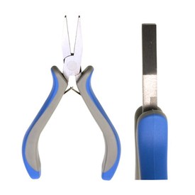 2802-0206 - Beaders' Choice Square Flat Nose Pliers Econo Ergonomic Handles Lap Joint Construction 1pc 2802-0206,pince plate,montreal, quebec, canada, beads, wholesale