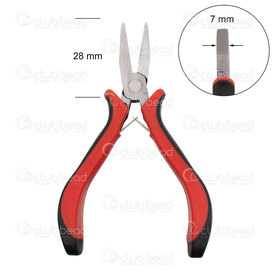 2802-0210 - Metal Plier flat head no teeth Easy Handle 5 inches mini 1pc 2802-0210,Tools and accessories,Pliers,Flat,montreal, quebec, canada, beads, wholesale