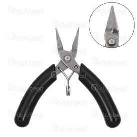 2802-0216-SS - Stainless Steel Mini Flat Nose Plier 87mm 1pc 2802-0216-SS,A,montreal, quebec, canada, beads, wholesale