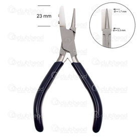 2802-0320 - Beaders' Choice Round Nose and Nylon Jaw Combo Pliers 5.5'' Pro Box Joint Construction 1pc Pakistan 2802-0320,articulation,Round Nose and Nylon Jaw Combo,Pliers,Box Joint Construction,5.5'' Pro,1pc,Pakistan,Beaders' Choice,montreal, quebec, canada, beads, wholesale