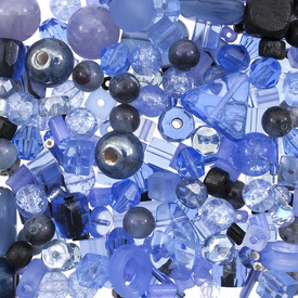 *3001-2015-002 - Bead Assortment Black/Blue 1 Vial Contents may vary *3001-2015-002,Beads,montreal, quebec, canada, beads, wholesale