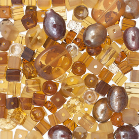 *3001-2015-008 - Bead Assortment Amber 1 Vial Contents may vary *3001-2015-008,montreal, quebec, canada, beads, wholesale