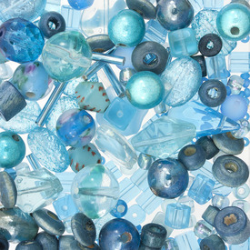 *3001-2015-012 - Bead Assortment Aquamarine 1 Vial Contents may vary *3001-2015-012,Beads,montreal, quebec, canada, beads, wholesale