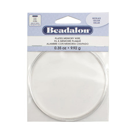 347B-170 - Beadalon Flat Memory Wire Steel Necklace 1.2x0.5mm Silver 9.92g (App. 7 coils) 347B-170,Memory,Steel,Flat Memory Wire,Necklace,1.2x0.5mm,Silver,9.92g (App. 7 coils),China,Beadalon,montreal, quebec, canada, beads, wholesale
