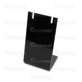 4001-0002-2BLK - Plastique Mini Multi Presentoir (Crochet d'Oreille, Chaine-Pendentif) 9x5x4cm Noir 2pcs 4001-0002-2BLK,CS,montreal, quebec, canada, beads, wholesale