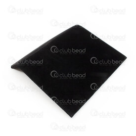 4001-0186-BLK - Velvet Plate Display Inclined 19x20x4cm Black  1pc 4001-0186-BLK,4001-,Velvet,Plate Display,Inclined,19x20x4cm,Black,China,1pc,montreal, quebec, canada, beads, wholesale