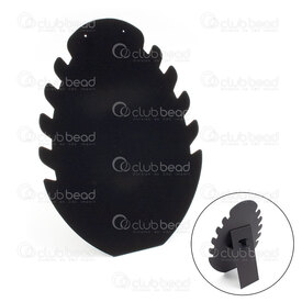 4001-0212-2 - Velours Présentoir Feuille de Bananier Plat pour Collier et Boucle d\'Oreille 28x20cm Noir  1pc 4001-0212-2,Présentoirs,montreal, quebec, canada, beads, wholesale