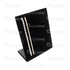 4001-0214 - Velvet Flat Necklace (x12) Display Black 24*20*10 4001-0214,Pied,montreal, quebec, canada, beads, wholesale
