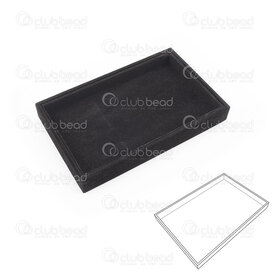 4001-0228-BLK - Velvet Plate Display Blank 23x15x3cm Black  1pc 4001-0228-BLK,Displays,Velvet,Plate Display,Blank,23x15x3cm,Black,China,1pc,montreal, quebec, canada, beads, wholesale
