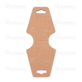 4001-0229-12 - Ecological Cardboard Hanging Jewelry Blank Card 12X5cm Natural 50pcs 4001-0229-12,Displays,montreal, quebec, canada, beads, wholesale