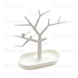 4001-0230 - Acrylic Tree Display for Earrings 28x26x23cm White  1pc 4001-0230,4001-,White,Acrylic,Tree Display,for Earrings,28x26x23cm,White,China,1pc,montreal, quebec, canada, beads, wholesale