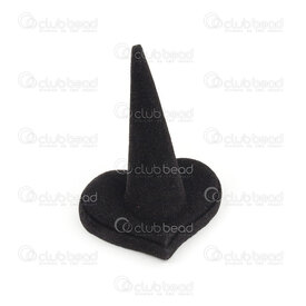 4001-0238-BLK - Velvet Ring Display Cone Hearth Base 45x45mm Black  1pc 4001-0238-BLK,4001-,Velvet,Ring Display,Cone Hearth Base,45x45mm,Black,China,1pc,montreal, quebec, canada, beads, wholesale