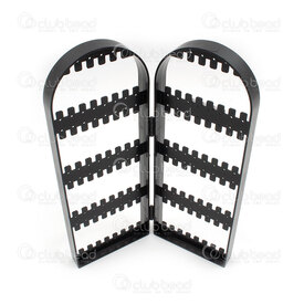 4001-0248-BLK - Acrylic Foldable Display for Earrings for 60 pairs 28x21cm Black  1pc 4001-0248-BLK,Displays,For earrings,Acrylic,Foldable Display,for Earrings for 60 pairs,28x21cm,Black,China,1pc,montreal, quebec, canada, beads, wholesale