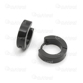 4007-0101-40-2 - Earring Stainless Steel Black 4x13mm 1 Pair  Limited Quantity Plain 4007-0101-40-2,Black,Earring,Stainless Steel,Black,4x13mm,1 Pair,China,Limited Quantity,Plain,montreal, quebec, canada, beads, wholesale