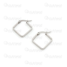 4007-0102-148 - DISC stainless steel earring diamond shape 23x3x0.8mm Natural 1 pair 4007-0102-148,Stainless Steel,Finished Jewelry,montreal, quebec, canada, beads, wholesale