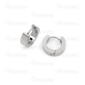 4007-0102-202 - Stainless Steel Earring Ring 14x4mm Natural 10pcs (5 pairs) 4007-0102-202,Finished jewelry,Stainless steel,montreal, quebec, canada, beads, wholesale