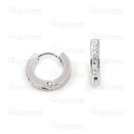 4007-0102-246 - Acier Inoxydable 304 Boucle d'Oreille Levier Rond 3x10mm Ligne Pierre du Rhin-AB 1paire chine 4007-0102-246,sins,montreal, quebec, canada, beads, wholesale