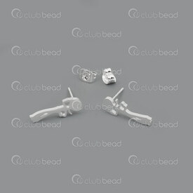 4007-0103-86SL - Stainless steel ear stud Dancing Girl 18x6mm Silver 12pairs 4007-0103-86SL,Stainless Steel,Finished Jewelry,montreal, quebec, canada, beads, wholesale