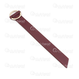 4007-0212-28 - leather bracelet with big gold round buckle, red 4007-0212-28,Finished jewelry,Leather,montreal, quebec, canada, beads, wholesale