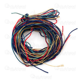 4007-0233-02 - DIY Macrame Bracelet Set Navy-Red-Gold 4007-0233-02,mars,montreal, quebec, canada, beads, wholesale