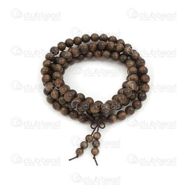 4007-0418-2-8mm - Wood Rosary Mala Round Dark Gold Phoebe natural aroma 8mm 108pcs 4007-0418-2-8mm,Rosary Mala,montreal, quebec, canada, beads, wholesale