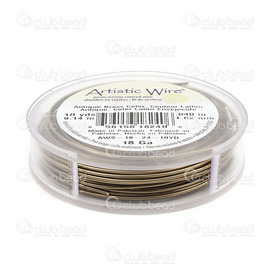 AWS-18-24-10yd - Artistic Wire Copper Wire 18 Gauge Antique Brass 10 Yards Pakistan AWS-18-24-10yd,Copper,Artistic wire,Copper,Wire,18 Gauge,Antique Brass,10 Yards,Pakistan,Artistic Wire,montreal, quebec, canada, beads, wholesale