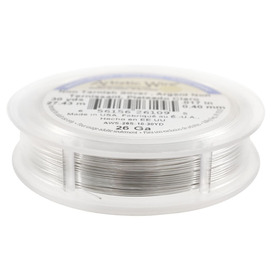 AWS-26S-10-30YD - Artistic Wire Copper Wire Silver Plated Silver 26 Gauge Non-Tarnish 30 Yards USA AWS-26S-10-30YD,Copper,Artistic wire,Silver,Copper,Wire,Silver Plated,26 Gauge,Silver,Non-Tarnish,30 Yards,USA,Artistic Wire,montreal, quebec, canada, beads, wholesale