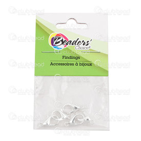 BC1-1702-0422 - Métal Fermoir Hameçon Nickel 14mm Argent 10pcs BC1-1702-0422,Fermoir 14mm,montreal, quebec, canada, beads, wholesale